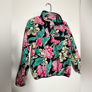 Patagonia Synchilla Manoa Floral Snap T Fleece Size Small